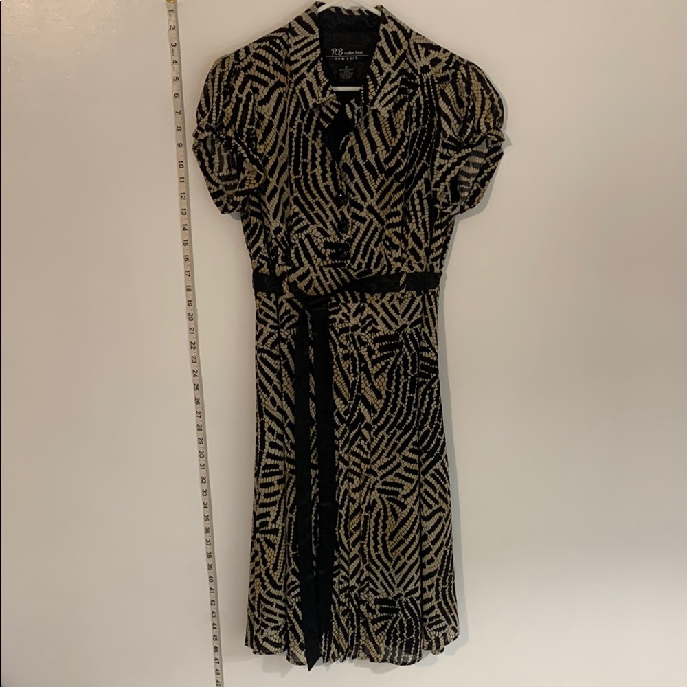 RB Collection Black and Beige Dress